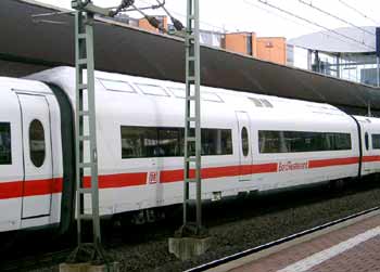 ICE train Restaurant carriage.