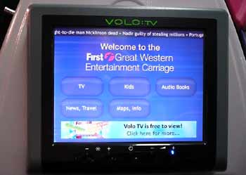 FGW Entertainment Coach TV screen.