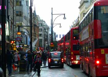 Oxford Street London Bus Taxi.