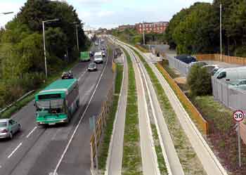 Luton Dunstable OBahn Guided Busway.