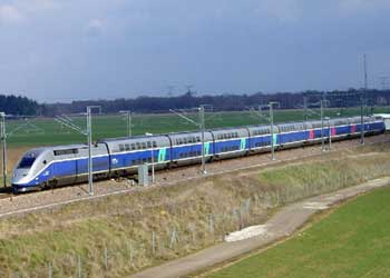 French TGV Duplex - double deck TGV train.