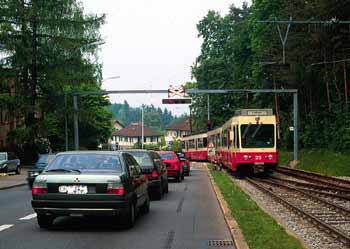 Light rail / other traffic segregation in Zürich.