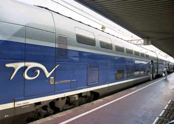 French TGV Duplex - double deck TGV train.